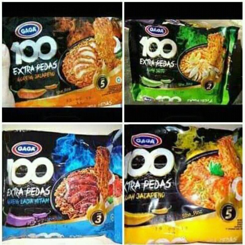 

Mie Gaga 100 extra pedas