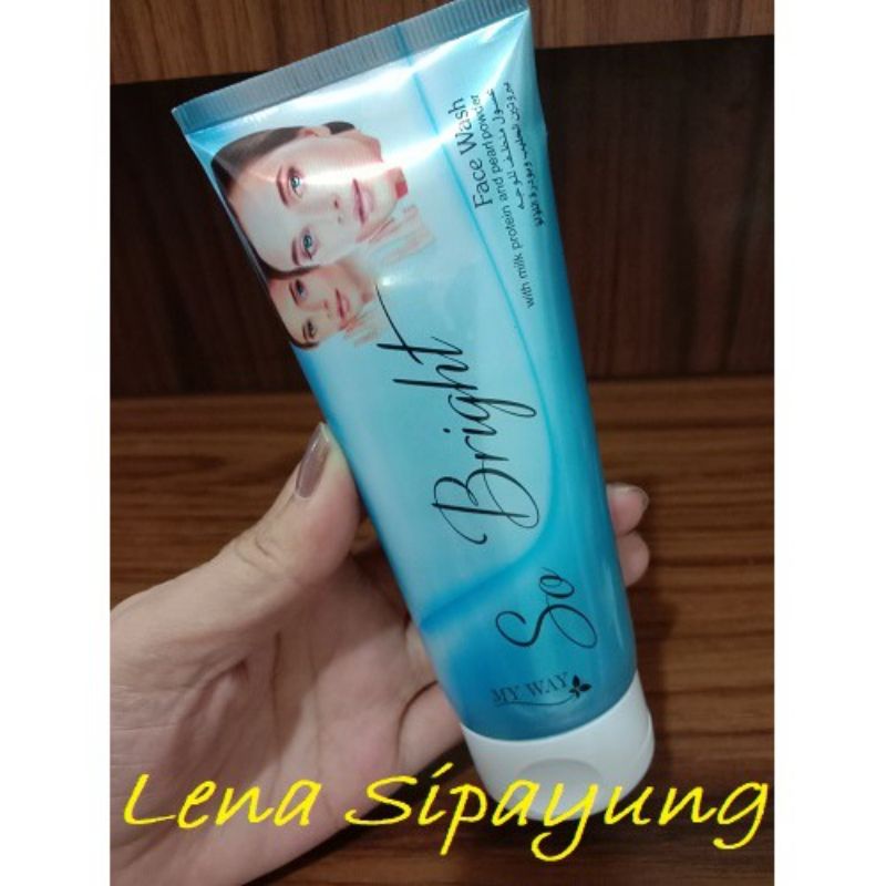 so bright face wash my way