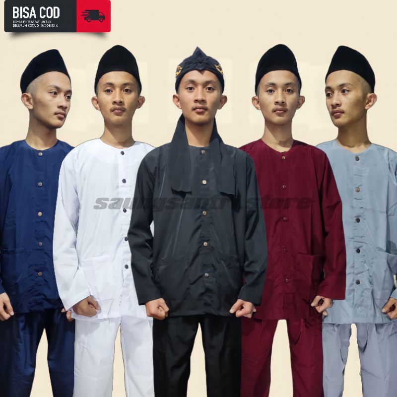 baju Pangsi silat setelan  adat sunda  dewasa M L XL XXL