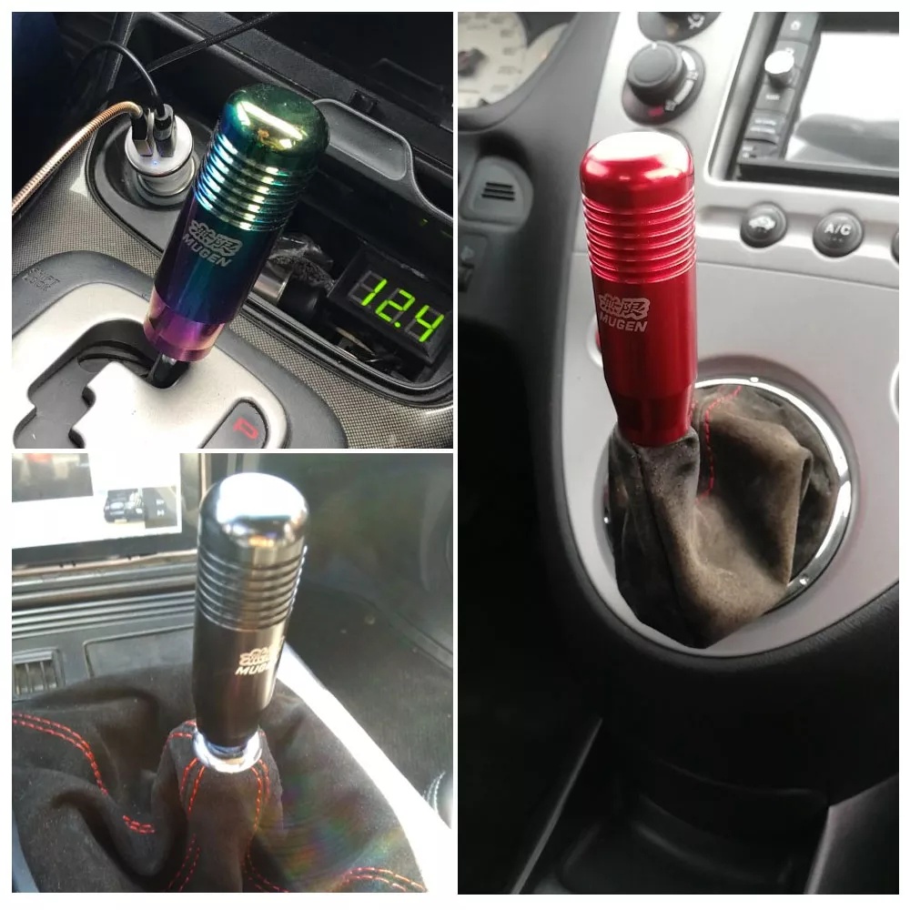 Rastp Mugen Knob Tuas Perseneling Mobil Universal Panjang Knop Perseneling Mobil /handle Perseneling Mobil/Shift Knob Mugen Universal Import/Gear Shift Knob Mobil Tuas Persneling Bahan Alumunium/Knop Handle Gigi Manual/Car Shift Knob Universal Import