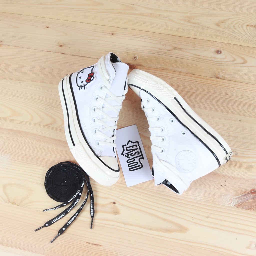 white hello kitty converse