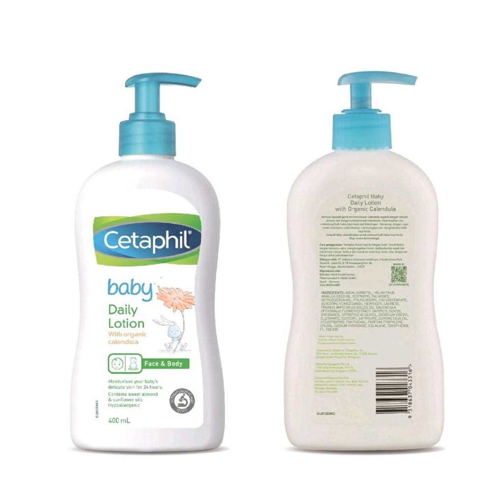 CETAPHIL BABY DAILY LOTION WITH CALENDULA 400ML / LOTION BAYI