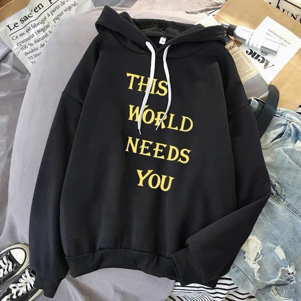 This World Hoodie - Fashion Pria dan Wanita