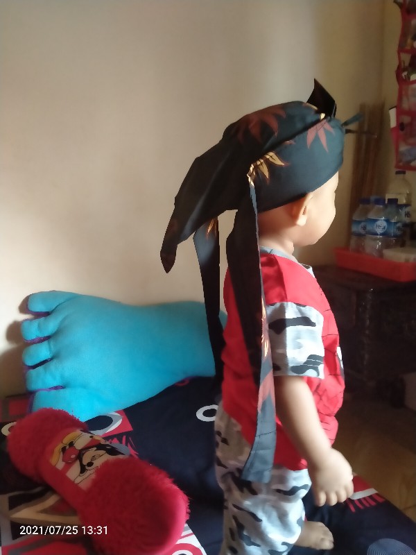 Blangkon Sunda Anak Motif Batik Iket Kepala Sunda Blankon Anak Iket Sunda Udeng Belangkon Ikat Sunda