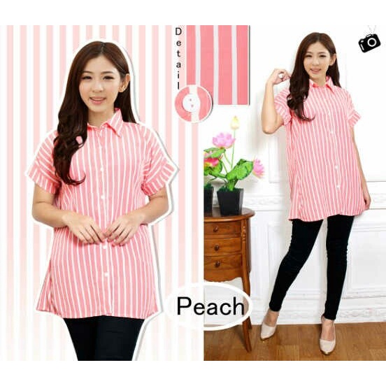 Dress Isilemariku - Moritz Peach Salur Shirt