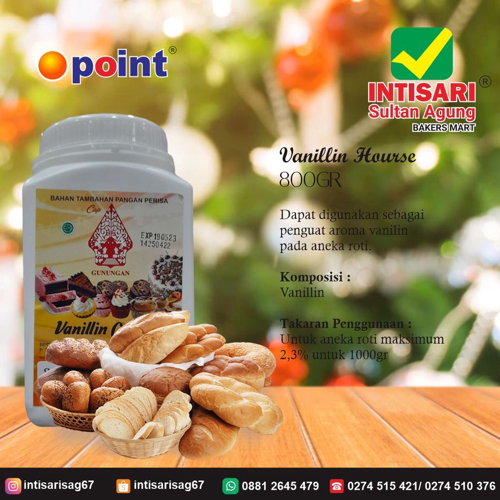 

VANILLIN HORSE 800 GR