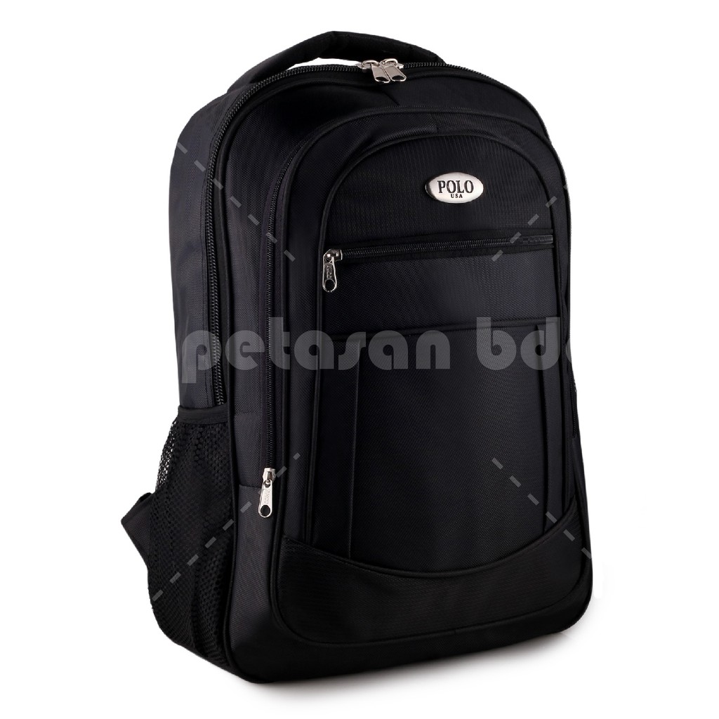 RTM - Tas Ransel Pria Polo USA Dragon Snake - Black  + FREE Raincover