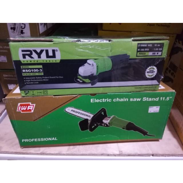 Mesin Gerinda plus Adaptor chainsaw - Tekiro Ryu