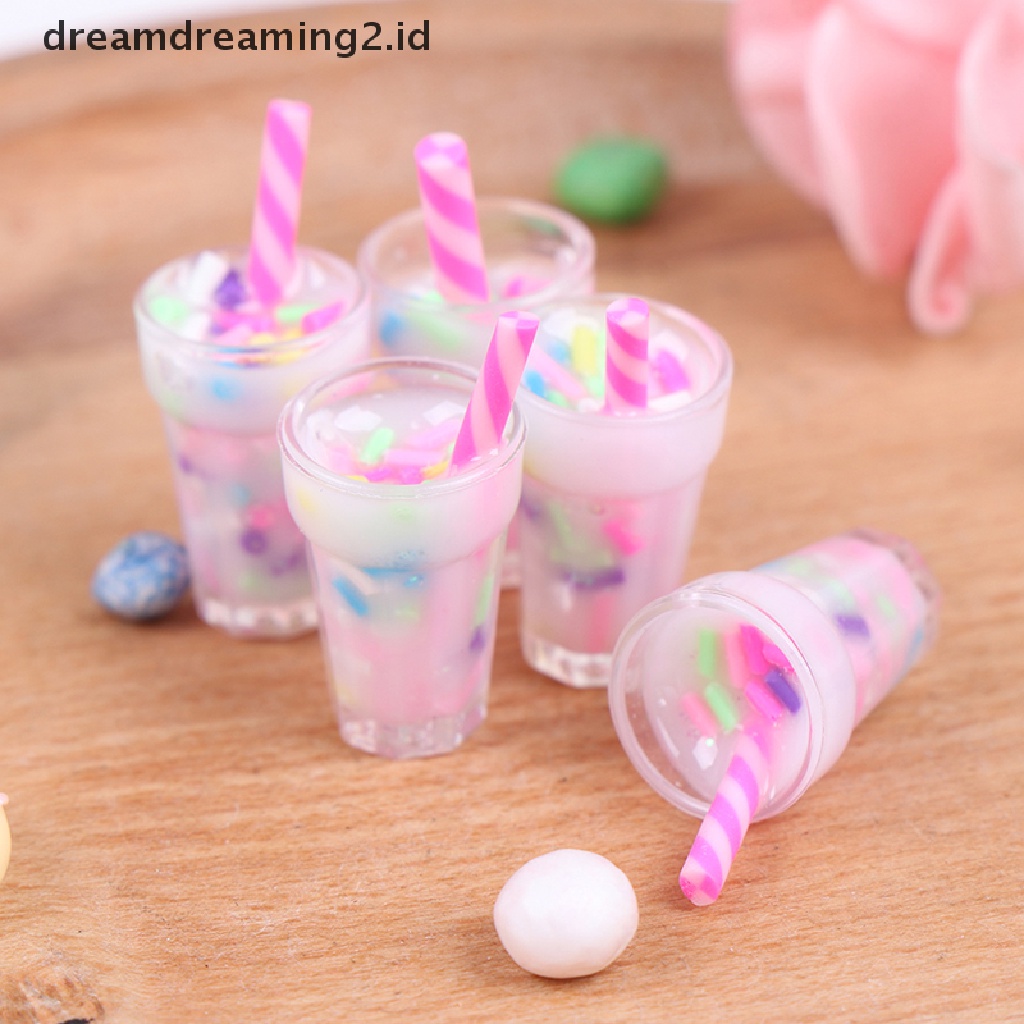 (LIKE) 5pcs Miniatur Botol Krim Skala 1: 12 Untuk Dekorasi Rumah Boneka