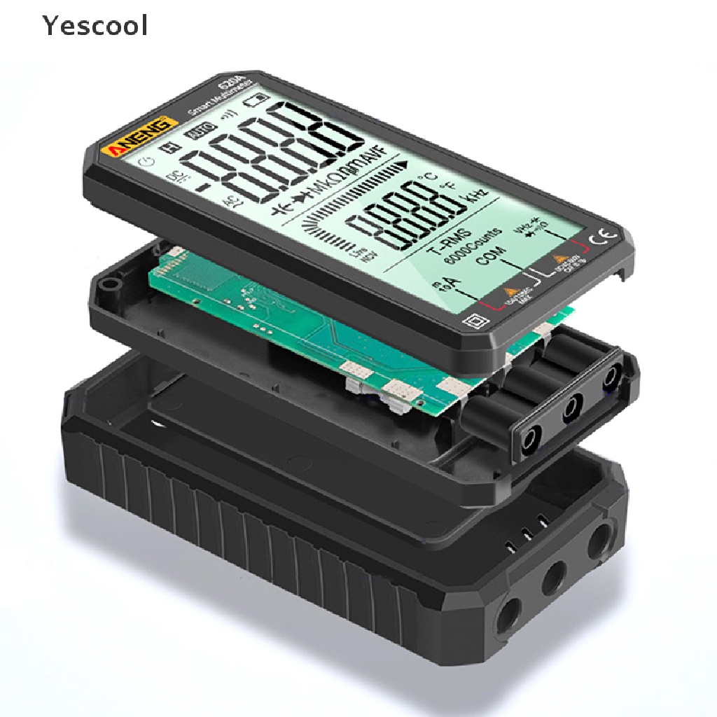 Yescool ANENG 620A Multimeter Digital 6000 Counts True Capacitance Meter