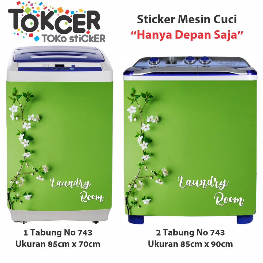 STIKER Kulkas/Kompor/magicom/mesincuci/Ac/dispenser Bunga HIJAU