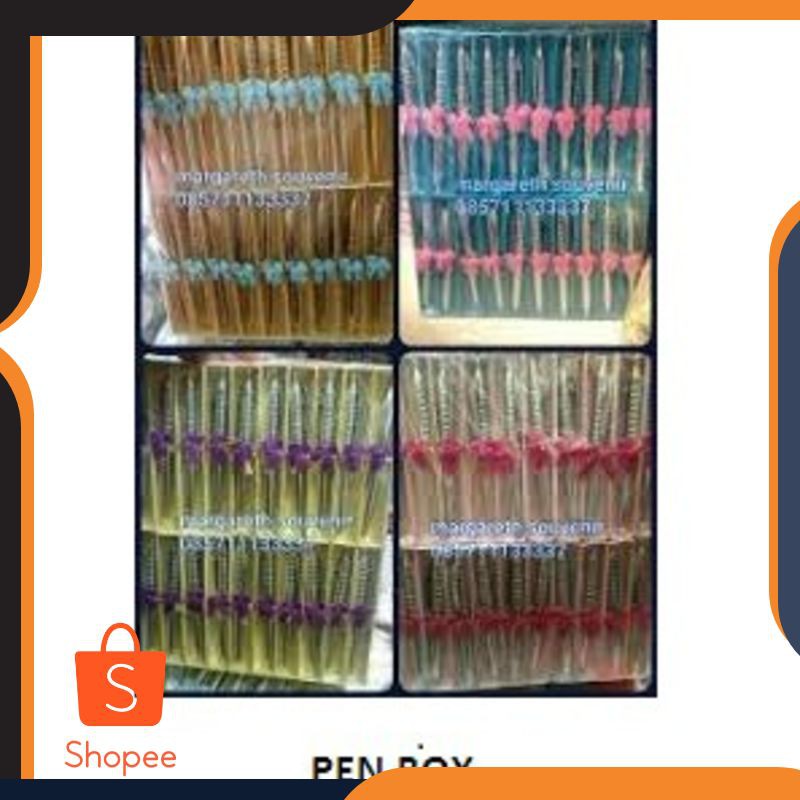 

Grosir Terlaris dan TERMURAH Souvenir 100 Pcs Pernikahan Pulpen Gold / Silver kemas BOX Keren