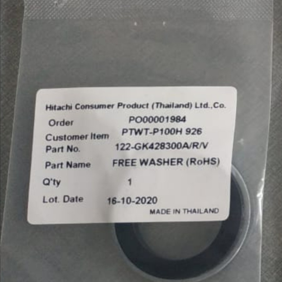 Paket Seal Tabung Hitachi WTP-100 / WTP-150