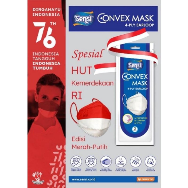 Masker sensi edisi HUT Kemerdekaan RI limited edition ORIGINAL