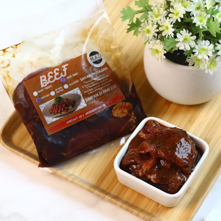 

Beef Yoshi Marinated / Beef Berbumbu - 300gr - Ready Stock