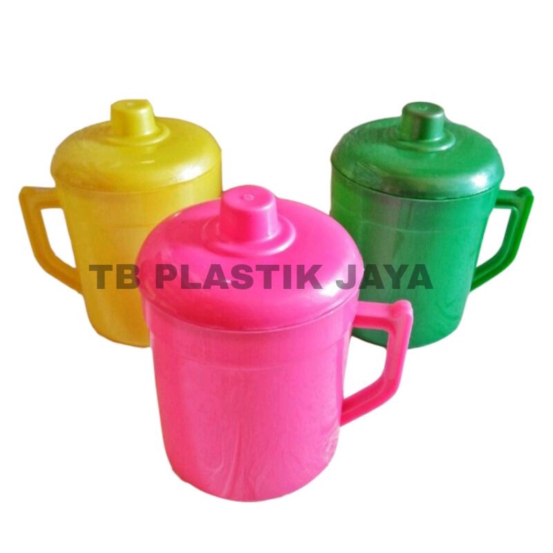 MUG TUTUP/MUG PLASTIK/GELAS TUTUP/GELAS PLASTIK