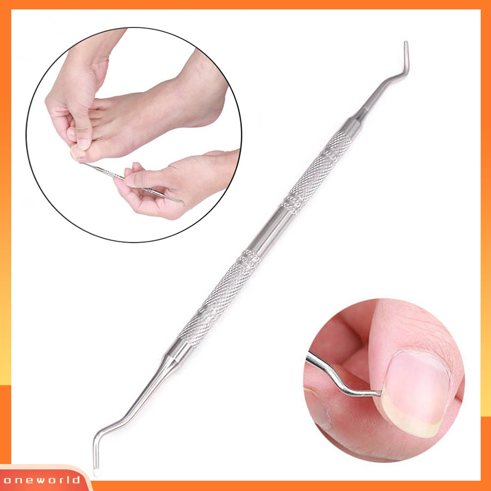 (ONWO) Alat Pengangkat / Koreksi Kuku Kaki Tumbuh Ke Dalam Bahan Stainless Steel Untuk Pedicure