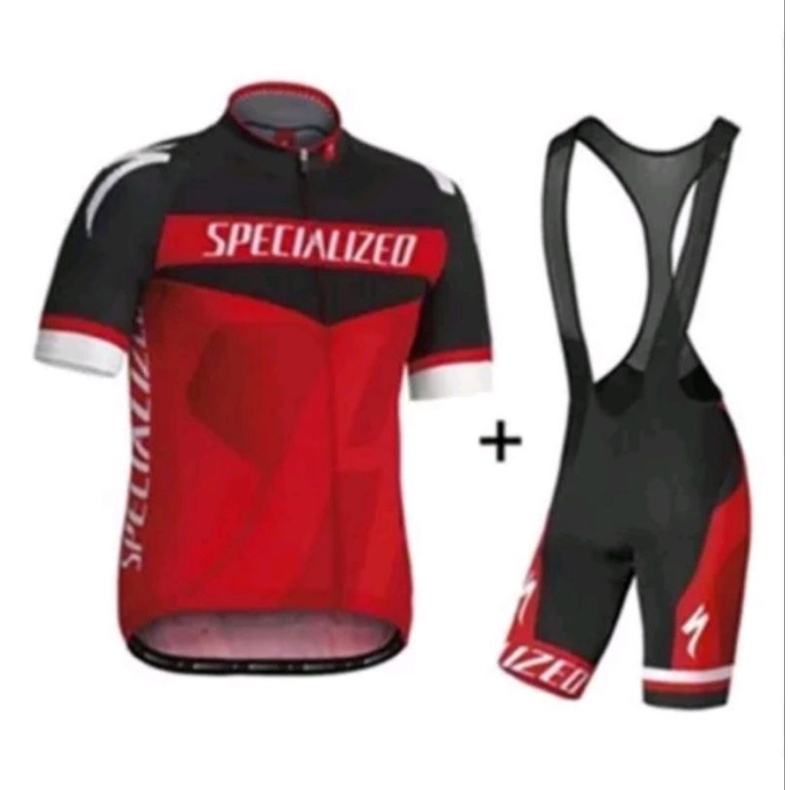 Baju Jersey Set Sepeda jersey Celana Padding Gel BIB Cycling Jersey Spz