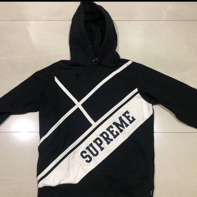 diagonal supreme hoodie