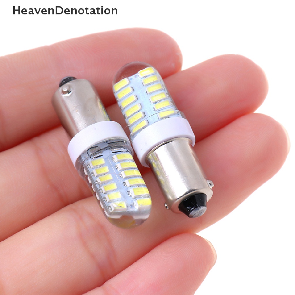 2pcs Lampu Led Ba9S T11 T4W 3014 24smd 12v Warna Putih Untuk Interior Samping Mobil