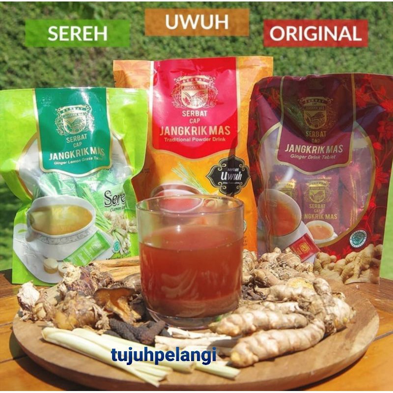 

JANGKRIK MAS SERBAT GINGER DRINK WEDANG JAHE SEREH UWUH MINUMAN HERBAL KESEHATAN