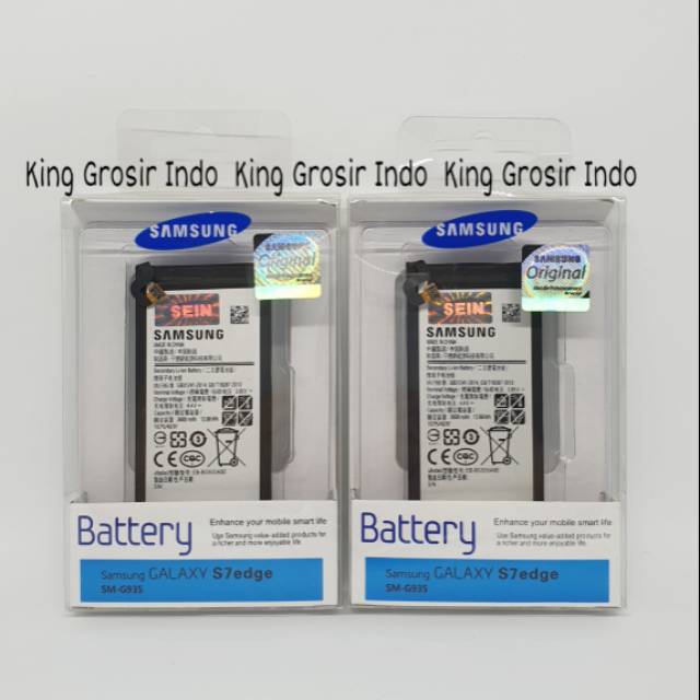 dc88 - Baterai Samsung Galaxy S7 Edge G935 Original SEIN 100% Battery Batere Batre G 935