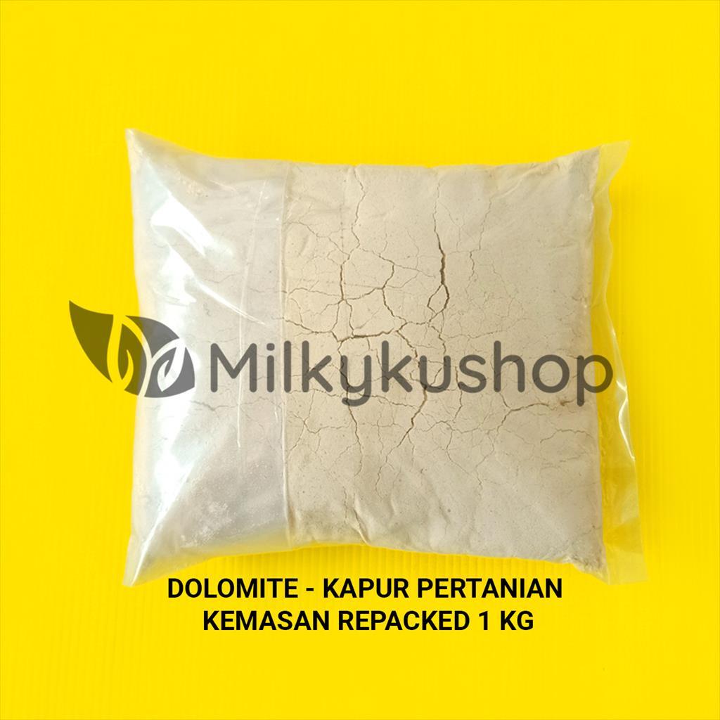 PUPUK DOLOMITE KEMASAN REPACK  1 KG KAPUR PERTANIAN DOLOMIT ALAS GECKO