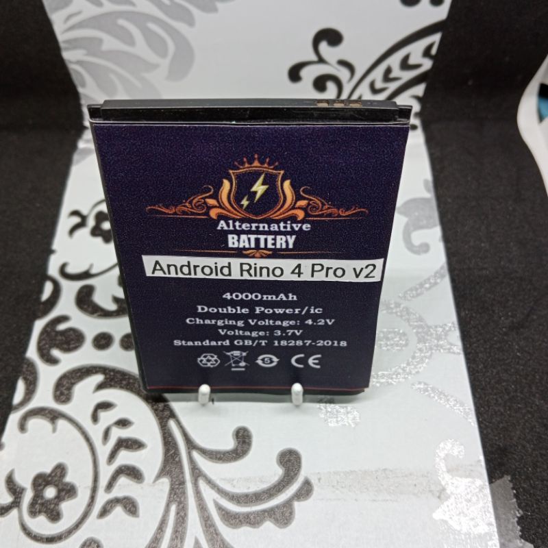 Batrai Android china Rino 4 pro Batre modif konektor pingir Baterai Battery