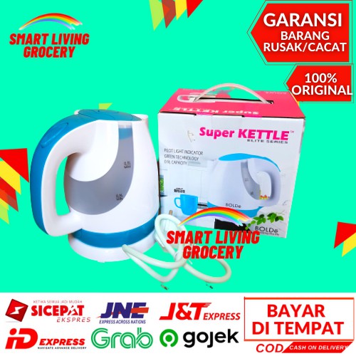 Bolde Super Kettle Teko Ketel Pemanas Air Elektrik Hemat Listrik Portable Listrik Bolde Perlengkapan