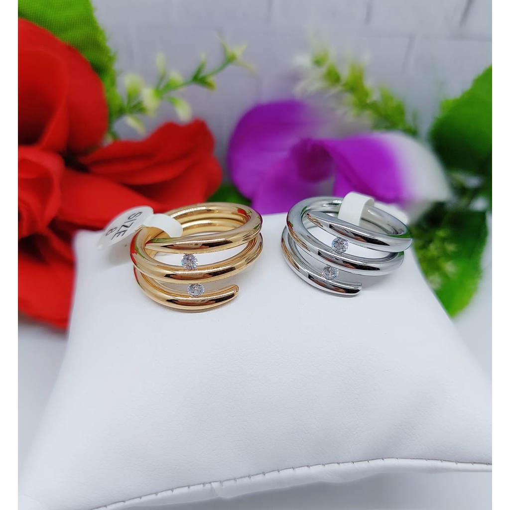 Cincin Titanium Permata 020-021 Terbaru