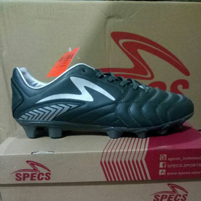 Sepatu bola specs azteca fg gun metal grey