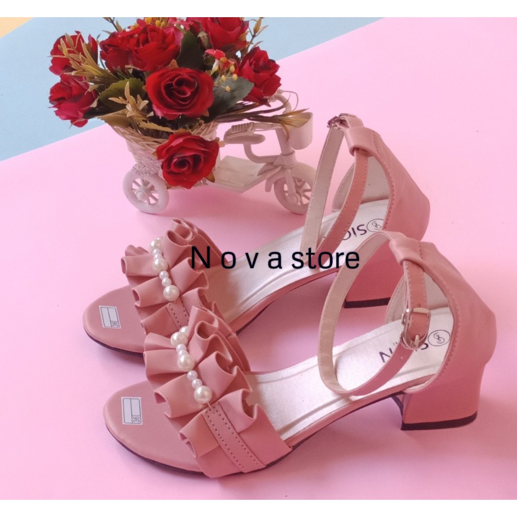 ZUFAR - Kirei Heels Wanita (AG-42) HEELS SANDALS VIRAL gitu loh / SANDAL HEELS MUTIARA