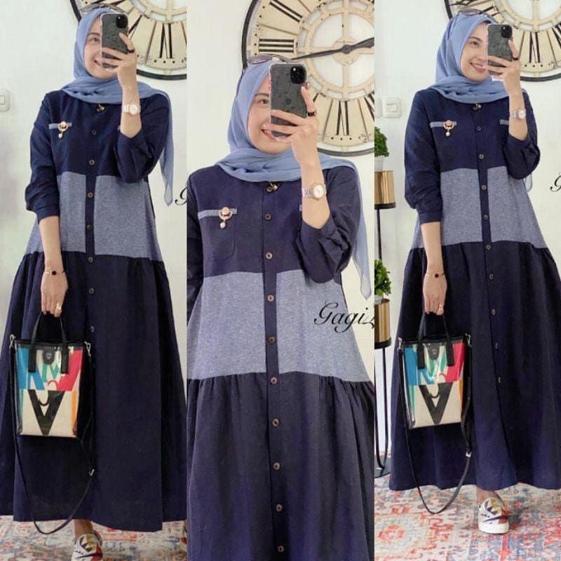 Semi Dress Arumi. DRESS MUSLIM, baju wanita, baju gamis, dress, gamis, Baju gamis, fashion wanita,