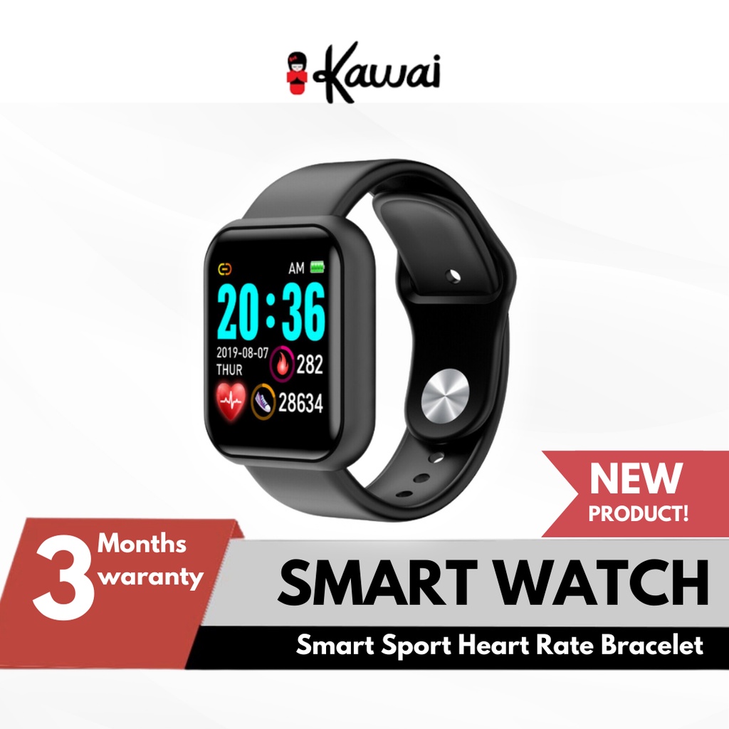 iKawai Y68 Smartwatch Smart watch D20 Sport Jam tangan fitness Bracelet Bluetooth Smart Watch smartband