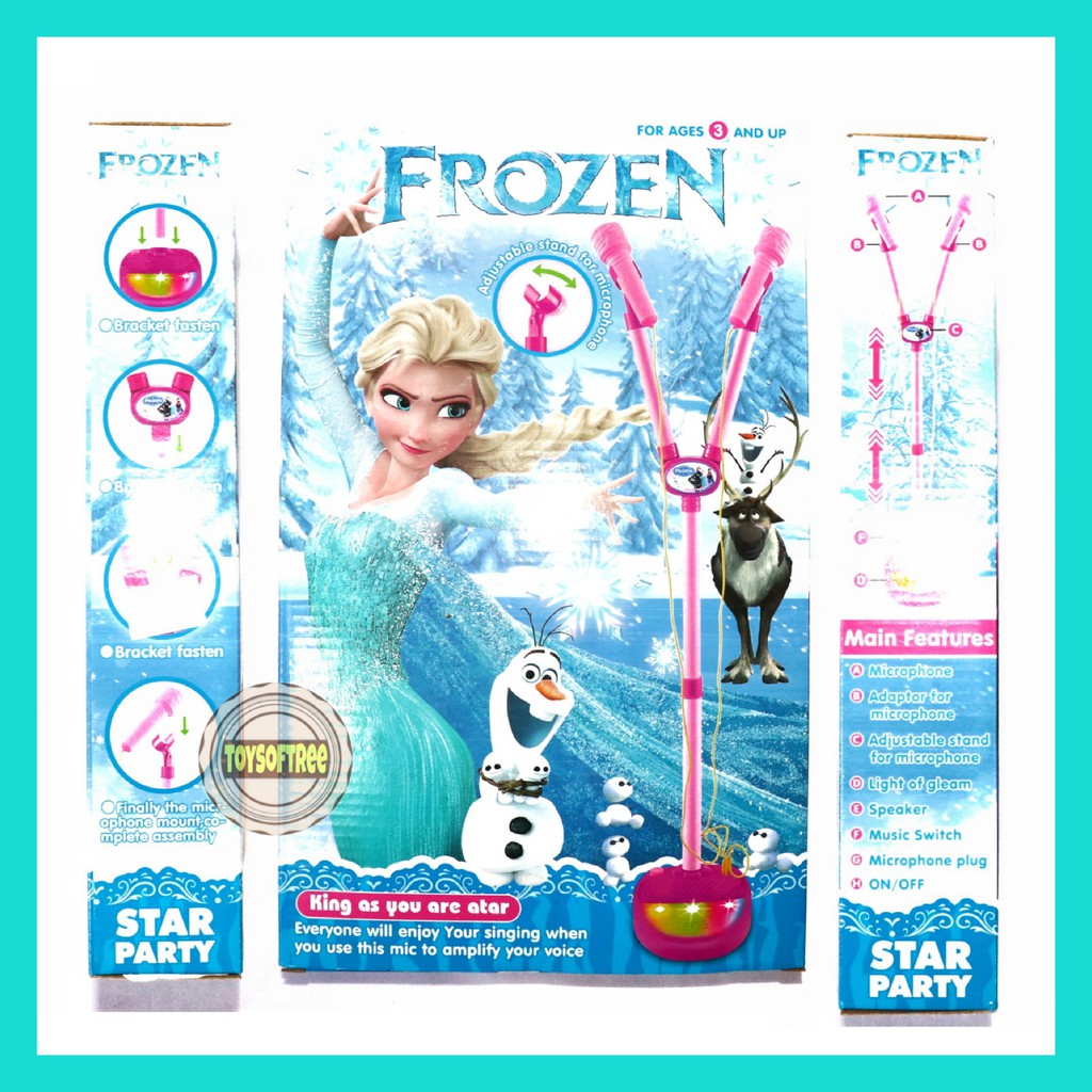  MAINAN  ANAK  MIC FROZEN MIKROFON FROZEN MICROPHONE FROZEN 