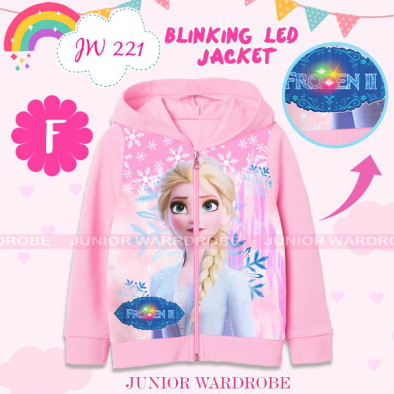 Jaket anak perempuan JW 221 blinking LED