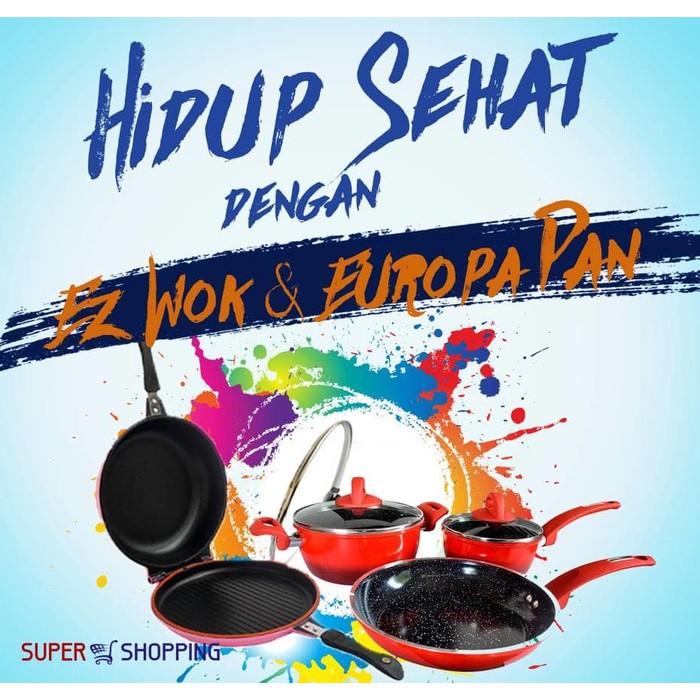 Pan EZ Wok Double Slide [Bonus Meat Tenderizer]