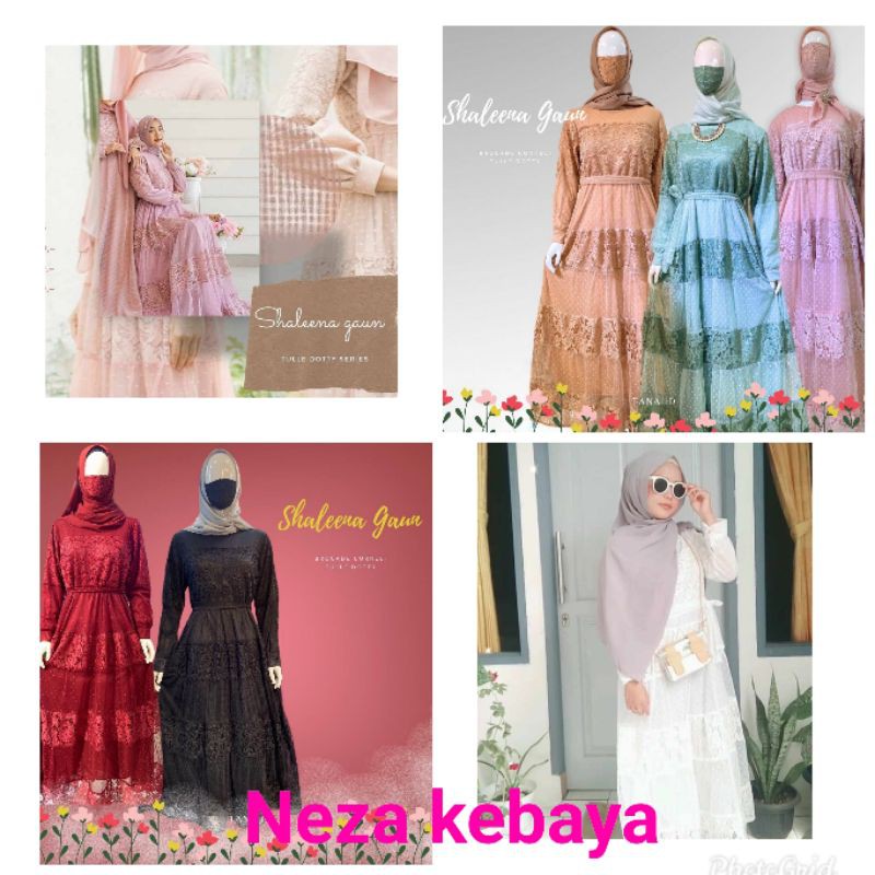 REAL PICT GAMIS BRUKAT MODERN/SHELANA GAUN/GAMIS MEWAH