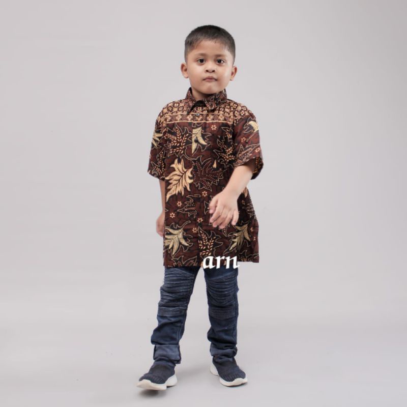 KEMEJA BATIK ANAK BAPAK LENGAN PANJANG Batik Couple Ayah Dan Anak Laki Laki Modern