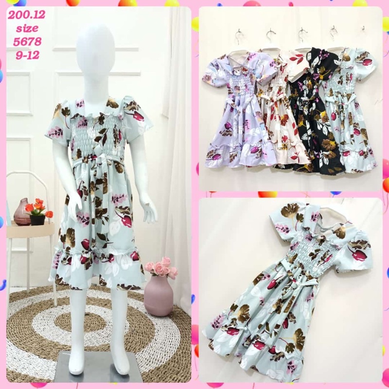 Dress smock anak