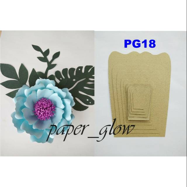 Pola/Cetakan/Template Paper Flower Murah
