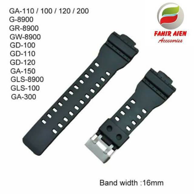 RUBBER STRAP TALI JAM TANGAN CASIO GSHOCK G-SHOCK GA110 GA-110/GA110 TALI JAM