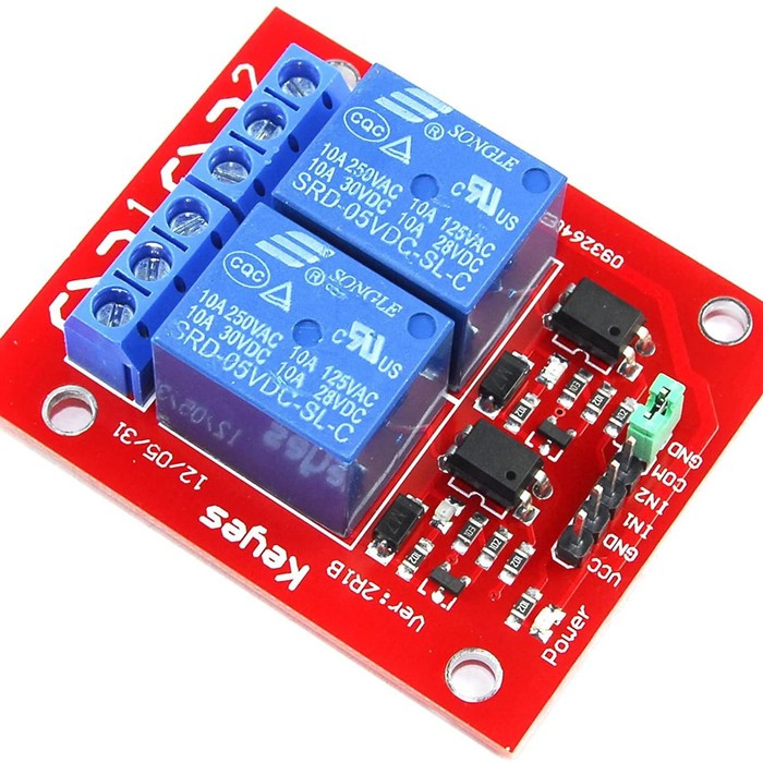 KEYES 5V 2 CHANNEL RELAY MODULE MD-002 250V AC 30V DC FUNDUINO MODULE