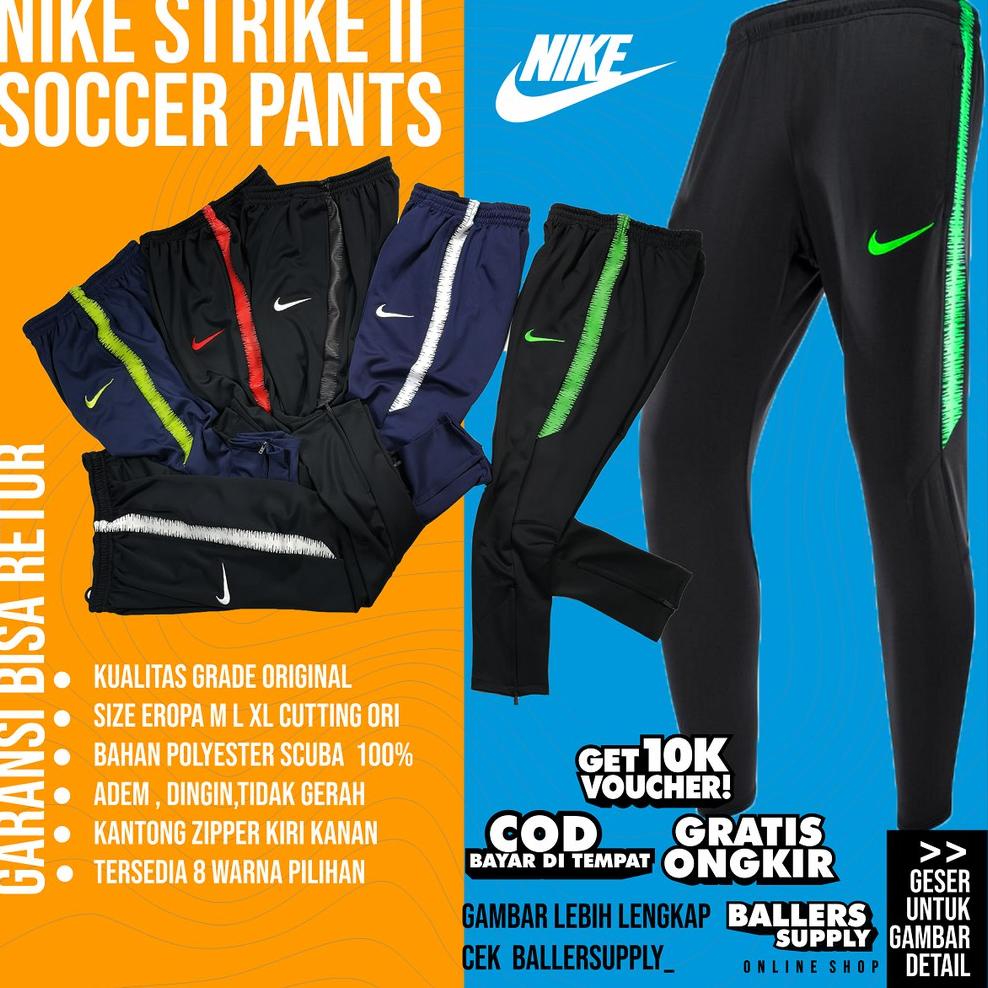 ❉Terbaru CELANA TRAINING PANJANG NIKE TIMNAS INDONESIA JOGGER NIKE GRADE ORI - HITAM IJO NEON, M FRE