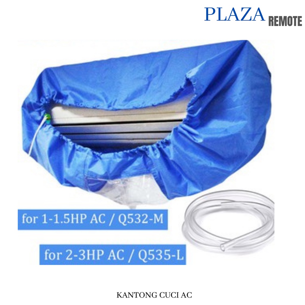 COVER PLASTIK CUCI AC CLEANING COVER SPLIT INVERTER UKURAN0.5 - 1,5 PK 320 CM