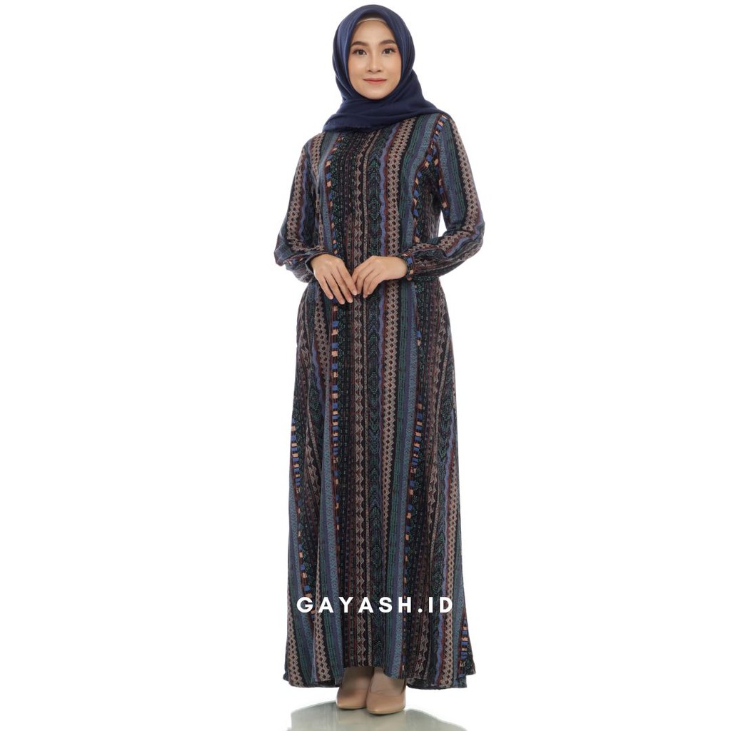 GAYASH Gamis Bhia Dress Navy