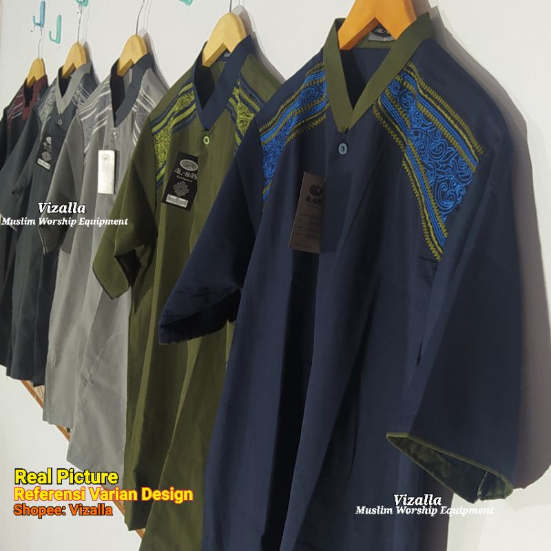 Baju Koko Lengan Pendek Katun/ Baju Koko Dewasa/ Baju Koko Murah/ BK-02