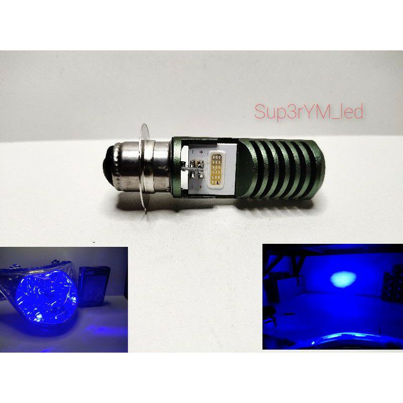 lampu led motor h6 warna biru