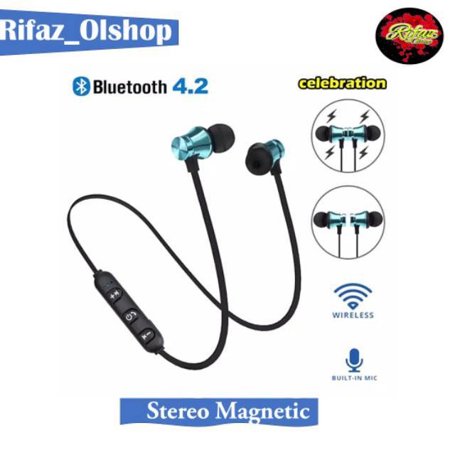 Headset bluetooth Stereo Magnetic