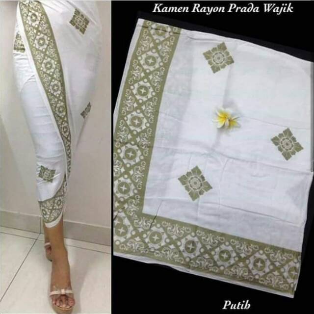 Kamen putih dari bali asli bal.  Cocok pria dan wanita